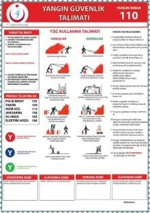 Yangın Güvenlik Talimatnamesi A4 Ebatında