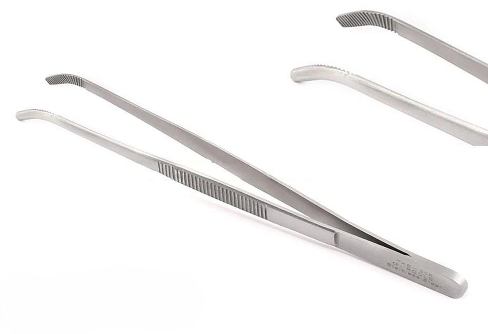 Penset 15 cm Eğri Oval