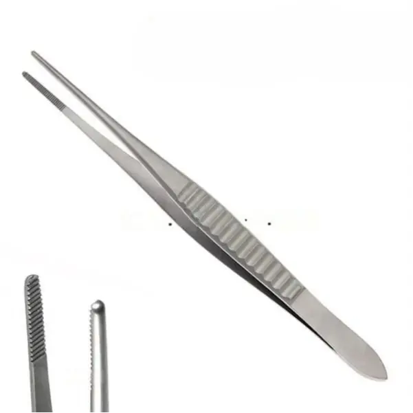 Rodus Penset 15 cm Düz Küt Uçlu Gillies Penset