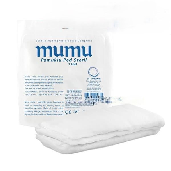 Steril Pamuklu Ped 10 cm x 20 cm