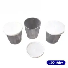 İlaç Kadehi 30 ml Gövde + Kapak 80 Adet