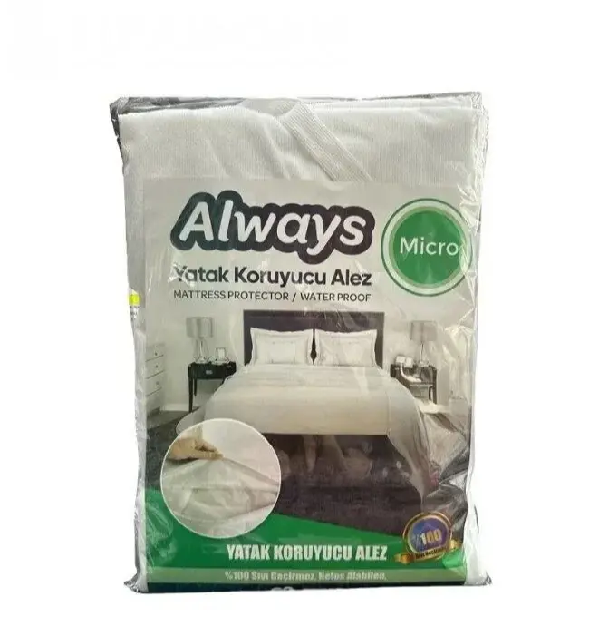 Always Sıvı Geçirmez Alez Yatak Koruyucu Elastik Bantlı 90 cm x 190 cm