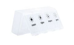 İlaç Kutusu Günlük 4 Gözlü Kapaklı