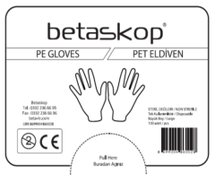 Betaskop Pet Eldiven Şeffaf 100 Adet