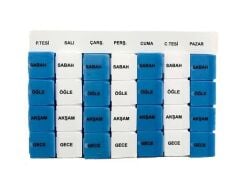 İlaç Kutusu Tapbox 7 Günlük 28 Gözlü