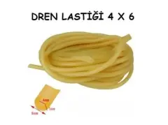Dren Lastiği Lastik Turnike 4x6 mm Serum Lastiği 1 Metre