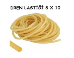 Dren Lastiği Lastik Turnike 8x10 mm Serum Lastiği 1 Metre