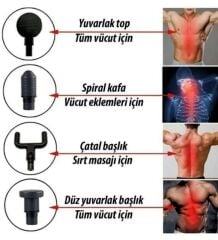 Miyofasiyal Fizyoterapi Aleti Masaj Tabancası - Massage Gun