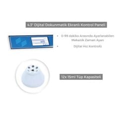 Elektro-mag M4812P II 12 Tüp Santrifüj Cihazı