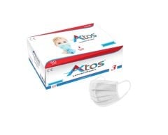 Beyaz Maske 3 Katlı Telli Filtreli Ultrasonik