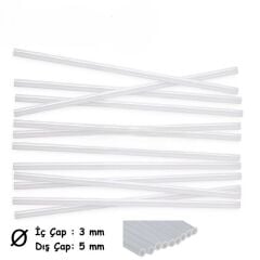 Plastik Pipet Şeffaf Boru 23 cm İç Çap 3 mm 1 Adet