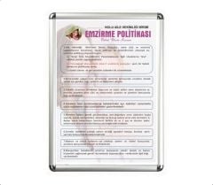 Bebek Dostu Kurum Emzirme Politika Afişi Çerçeveli