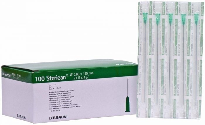 Braun Sterican İğne 21g 0,80 x 120 mm Nöralterapi İğnesi 100 Adet