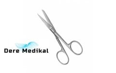 Cerrahi Makas Sivri/Küt 15 cm Düz