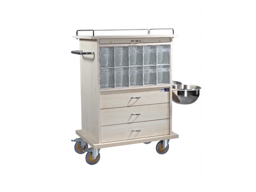 Turmed TM-B 2023 Acil ve İlaç Arabası 20 Gözlü - Ahşap