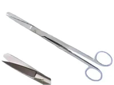 Rodus Cerrahi Makas Sivri/Küt 20 cm Düz