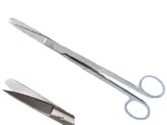 Rodus Cerrahi Makas Sivri/Küt 20 cm Düz