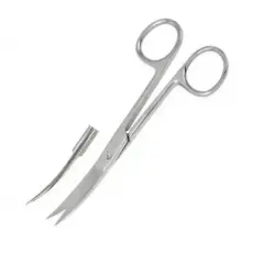 Wellson Standart Makas 15 cm Sivri/Sivri Eğri
