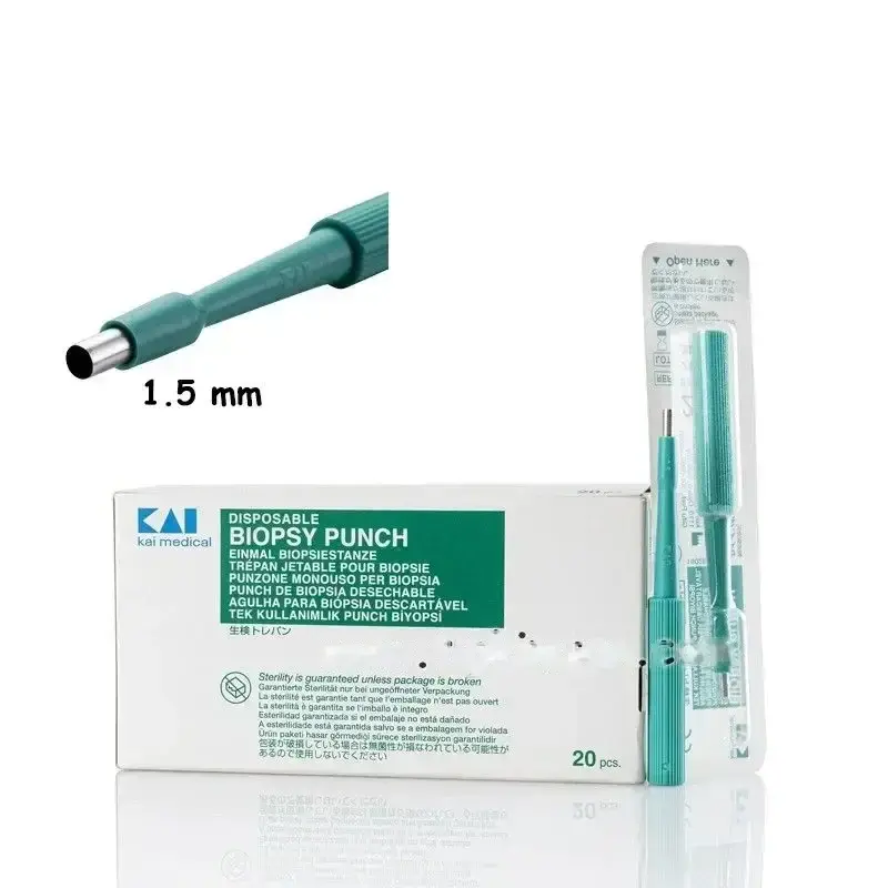 Kai Biyopsi Punch 1.5 mm Tek Kullanımlık Steril